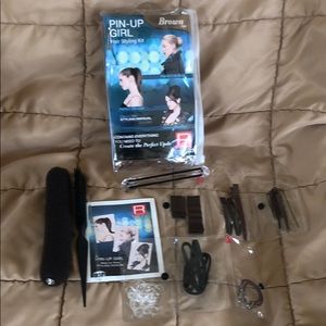 Hair styling kit - brown hair